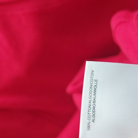 "JONES NEW YORK",Size M, 100% cotton red turtleneck - Picture 7 of 7